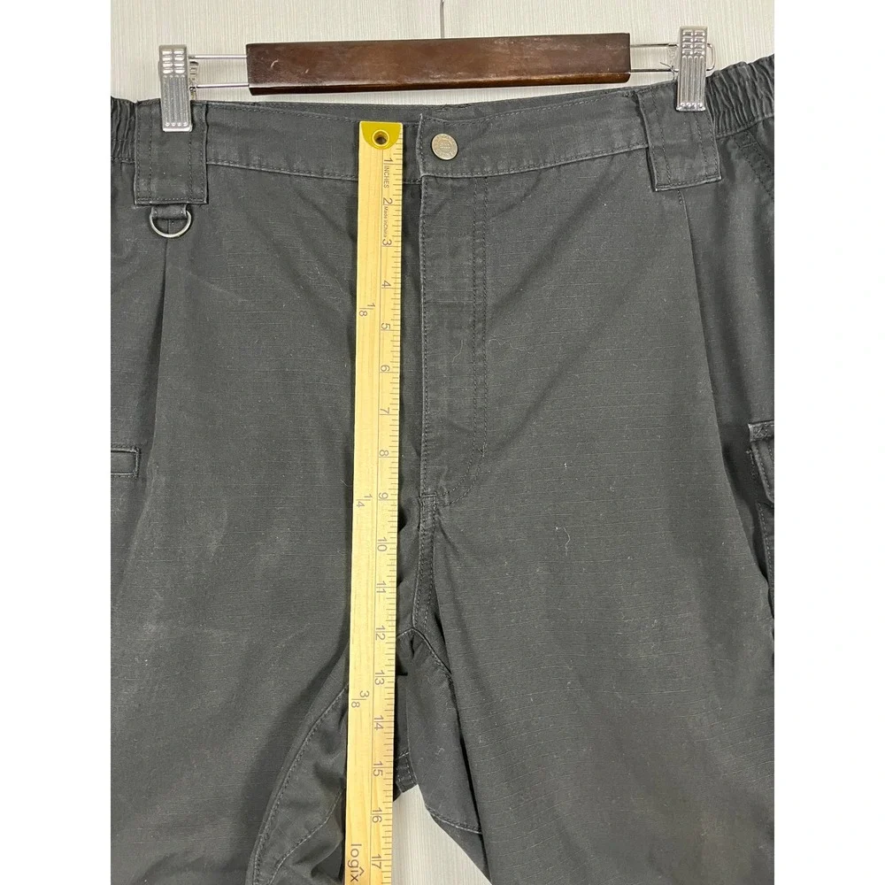 5.11 Tactical Series Cargo Pants Mens 40x30 Black Ripstop Utility Rugged